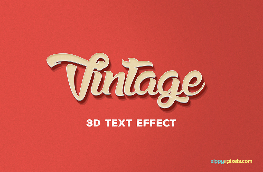 3D Text Effect Photoshop Psd Download